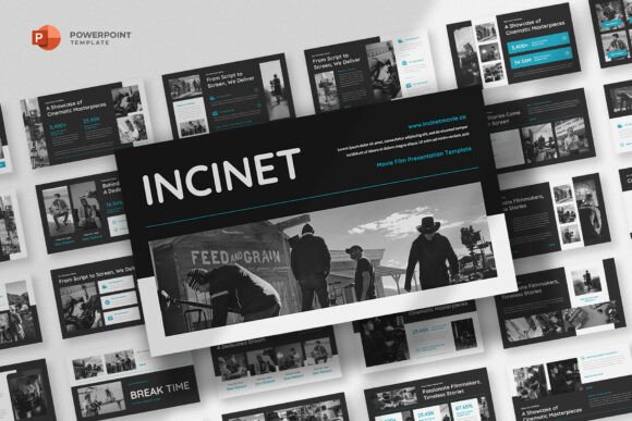 Cinematic Storytelling: The Incinet Powerpoint Template