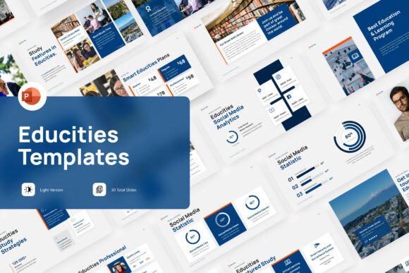 Educities PowerPoint Template: Visual Storytelling for Modern Learning
