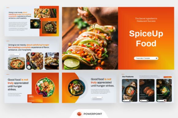 Elevate Your Culinary Brand with a Powerful Presentation Template