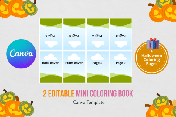 Mini Coloring Book Canva Template: Your Pocket-Sized Creative Escape